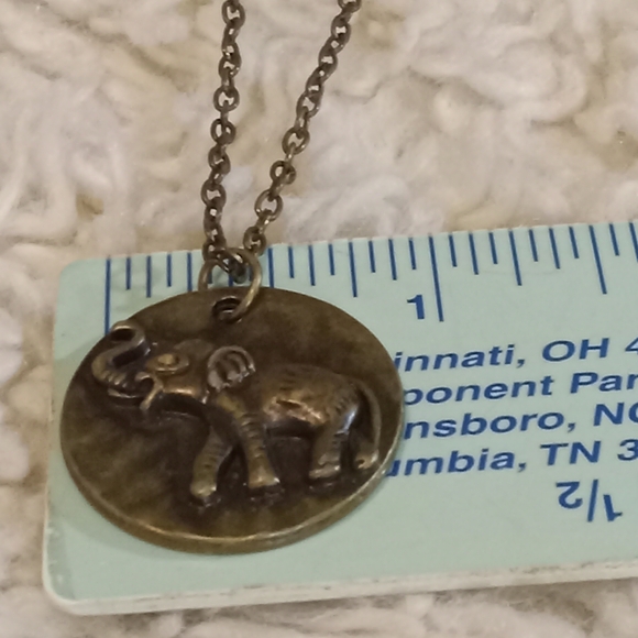 Silver Elephant Pendant Necklace - Picture 8 of 10